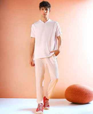 DEVU FASHION Solid Men Track Suit