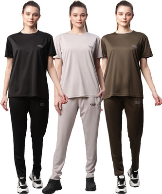 MACK JONNEY Solid Women Track Suit