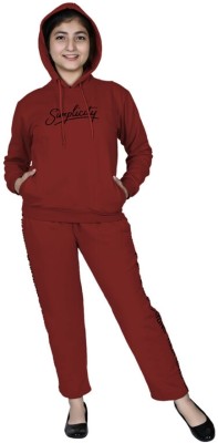 oriexfabb Solid Women Track Suit