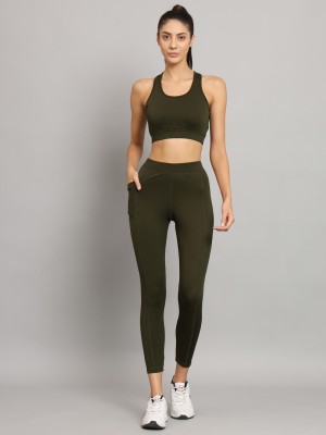 BEING RUNNER Solid Women Track Suit