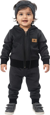 CALYX CLOTHING Solid Baby Girls Track Suit