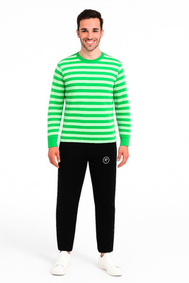 R ROCKIN TEES Striped Men Track Suit