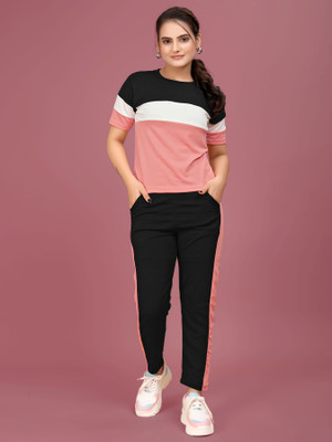 DreamBe Women Printed Pink Top & Pyjama Set