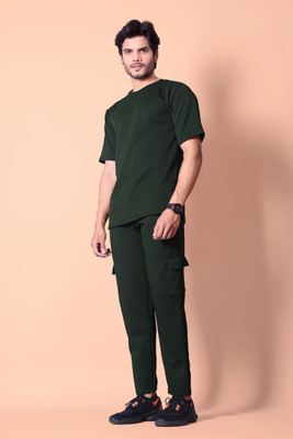 shop247 Solid Men Track Suit