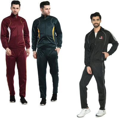 Indistar Solid Men Track Suit