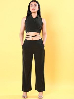 Freehand Solid Women Track Suit