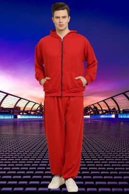 CANIDAES Solid Men Track Suit
