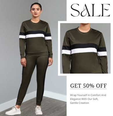 DTR FASHION Colorblock Women Track Suit