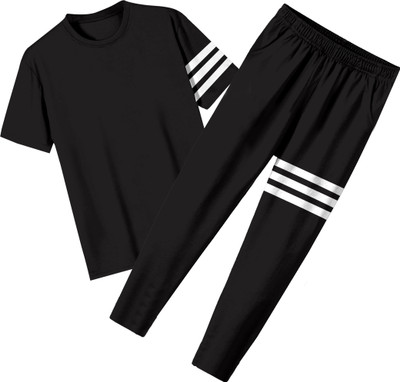 RABBY Striped Men Track Suit