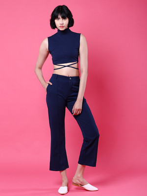 Freehand Solid Women Track Suit