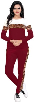 DTR FASHION Colorblock, Animal Print Women Track Suit