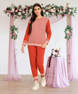 SEASER Self Design Women Track Suit