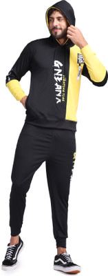 Yellow Tree Colorblock Men Track Suit