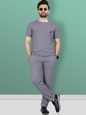 VeBNoR Solid Men Track Suit