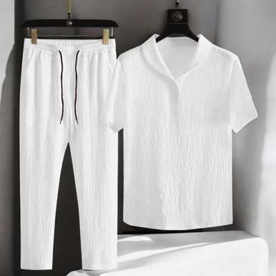 gurukrupa creation Self Design Men Track Suit