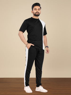LINSOR FASHION Solid Men Track Suit