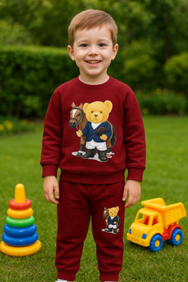 ABHI FAB Graphic Print Baby Boys Track Suit