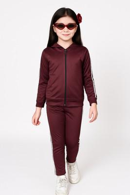 HouseOfCommon Solid Girls Track Suit