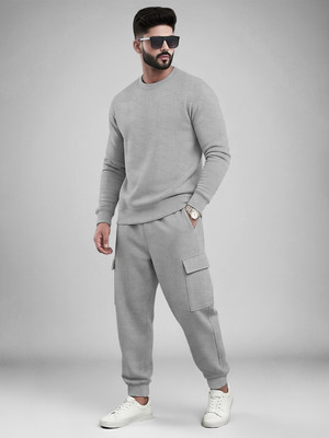 TRIPR Solid Men Track Suit
