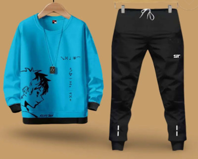 Stelino Self Design Men Track Suit