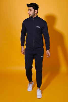 Veltick Solid Men Track Suit