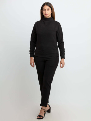 Status Quo Solid Women Track Suit