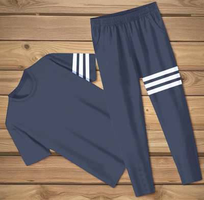 MOJAMEDI Striped Men Track Suit