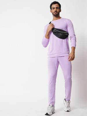 RABBY Solid Men Track Suit
