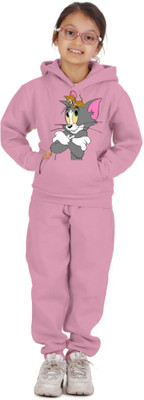 ALPHINE Graphic Print Boys & Girls Track Suit