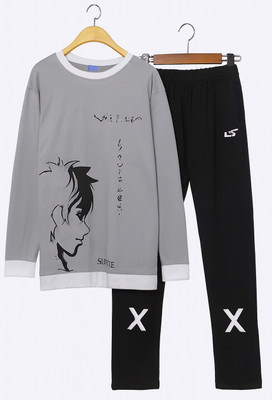 Majexic Self Design Men Track Suit