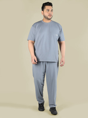 CHKOKKO Solid Men Track Suit