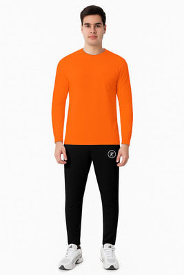 R ROCKIN TEES Solid Men Track Suit