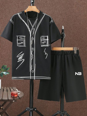 NB NICKY BOY Printed Men Track Suit
