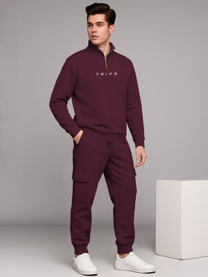 TRIPR Printed Men Track Suit