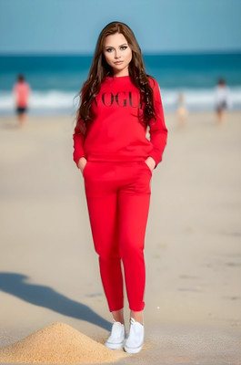 RAKESH CREATION Solid Women Track Suit
