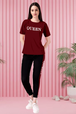Queen Printed Women Track Suit