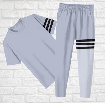 FUBACK Striped, Solid Men Track Suit