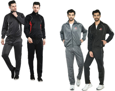 Indistar Self Design Men Track Suit