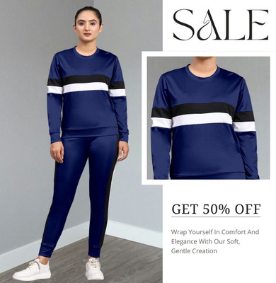 DTR FASHION Colorblock Women Track Suit