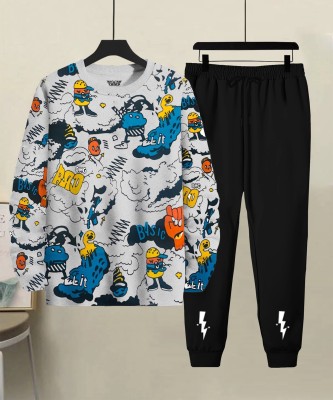 TRIPR Printed Men Track Suit