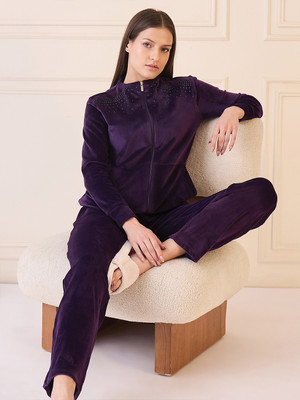 SWEET DREAMS Self Design Women Track Suit