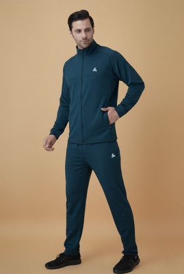 Exalon Solid, Embroidered, Striped Men Track Suit