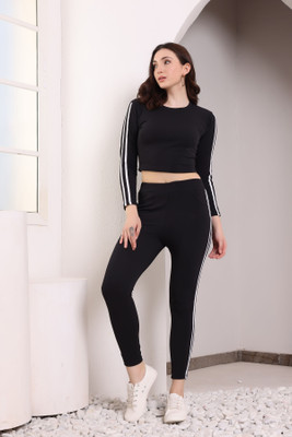 Cozimi Striped Women Track Suit