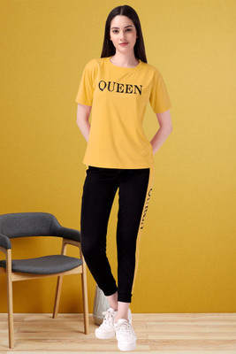 DTR FASHION Solid, Printed Women Track Suit