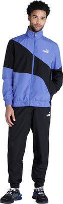 PUMA POWER Woven Tracksuit Solid Men Track Suit