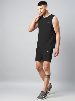 Chrome & Coral Printed Men Track Suit