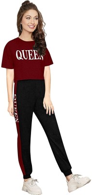 DE TRENDZ SURAT Graphic Print Women Track Suit