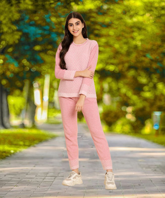 SEASER Self Design Women Track Suit