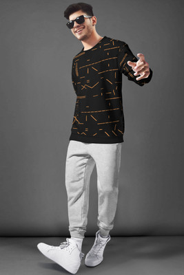 TRIPR Printed Men Track Suit