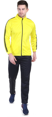 Mom's Cradle Solid, Striped Men Track Suit
